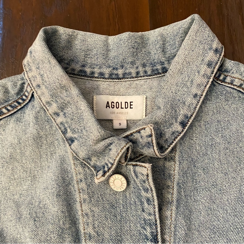 Agolde womens jeans jacket size S made in Turkey